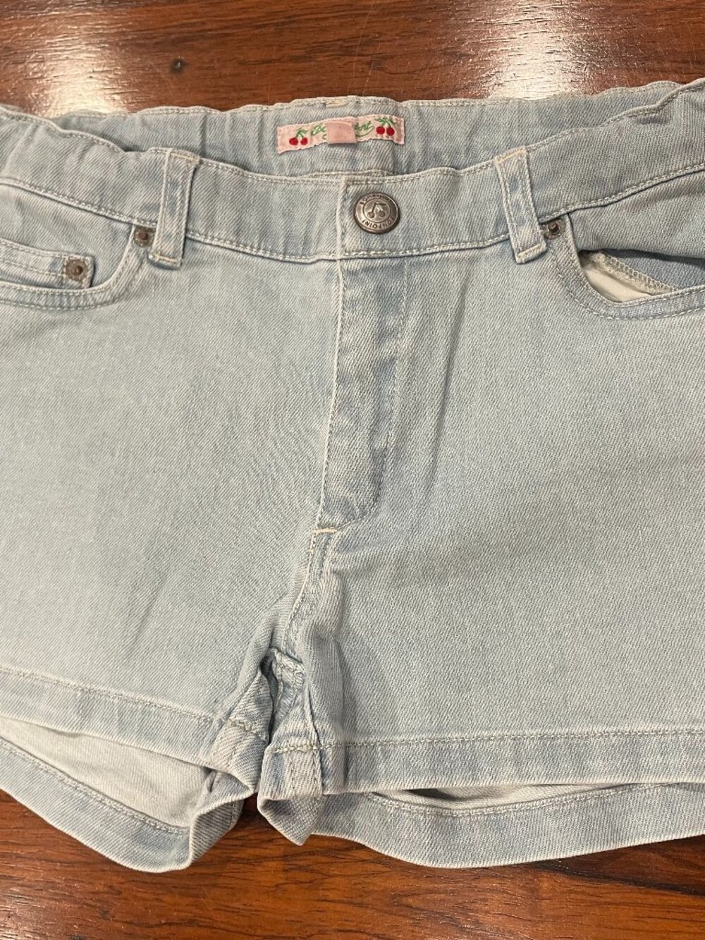 Bonpoint Light Wash Shorts Girls 12